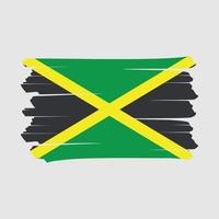 Jamaica vlag borstel flag vector