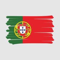 Portugese vlagborstel flag vector