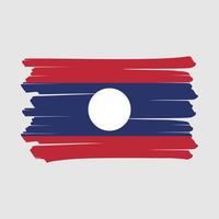 laos vlag borstel vector