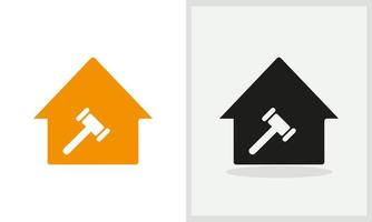 wet huis logo ontwerp. huis logo met wet concept vector. wet en huis logo ontwerp vector