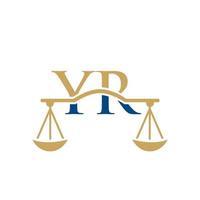 wet firma brief jaar logo ontwerp. wet advocaat teken vector