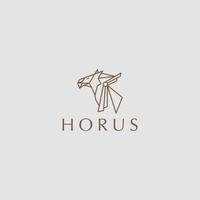 horus Egyptische logo icoon ontwerp sjabloon. adelaar, oog vector