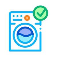 wasserij het wassen machine icoon schets illustratie vector