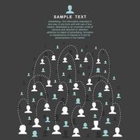 dialoog van mensen in sociaal netwerken. een vector illustratie