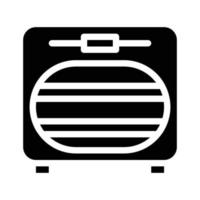 sanitaire voorzieningen oven glyph icoon vector illustratie geïsoleerd