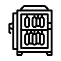 intensief koeling kamer lijn icoon vector illustratie