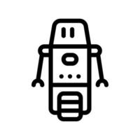 kunstmatig intelligentie- bot wiel vector teken icoon