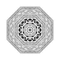 bloemen etnische mandala. vector