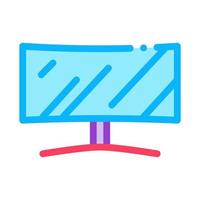 toezicht houden op scherm computer kleur icoon vector illustratie