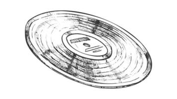 vinyl Vermelding voor luisteren muziek- retro vector
