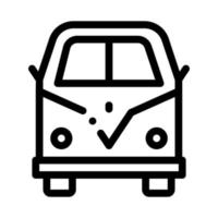 busje bus icoon vector schets illustratie