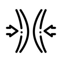 blok vocale koorden icoon vector schets illustratie