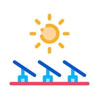 meerdere zonne- panelen icoon vector schets illustratie