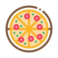 pizza Italië maaltijd icoon vector schets illustratie