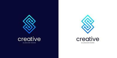 brief c logo ontwerp met oneindigheid inspiratie vector