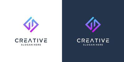 creatief brief s logo ontwerp vector