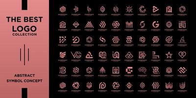 verzameling van monogram logo ontwerp. abstract symbool voor bedrijf, bedrijf, Product, enz. vector
