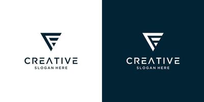 minimalistische elegant brief v logo ontwerp vector