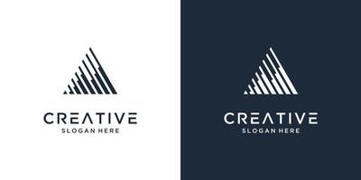 abstract brief een logo ontwerp inspiratie vector