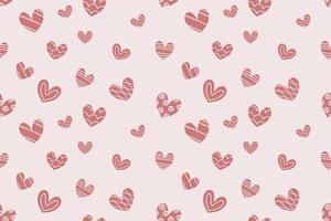 schattig pastel kleur hart patroon liefde thema ontwerp voor achtergrond behang kleding stof Valentijn dag bruiloft ceremonie verjaardag ambacht backdrop geschenk inpakken vector