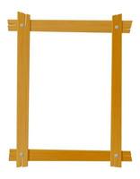 houten verticaal frame voor foto's vector
