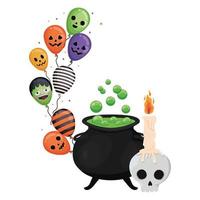 halloween pompoen cartoon ontwerp vector