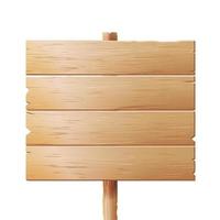 houten uithangborden vector. hout teken bord geïsoleerd Aan wit achtergrond vector