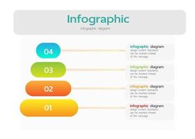 infographic tonen volgorde van werk stappen. formaat. vector