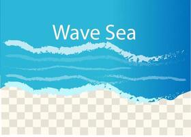 mooi zee golven in vector formaat.