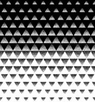 halftone driehoekig patroon vector. zwart en wit driehoek halftone rooster helling patroon meetkundig abstract achtergrond. bewerkbare kan worden gebruikt voor web bladzijde behang vector