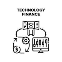 technologie financiën vector concept illustratie
