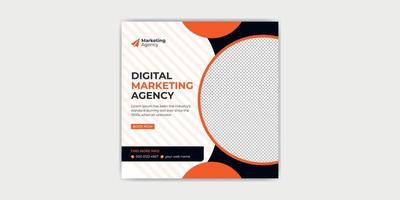 digitaal afzet agentschap en zakelijke bedrijf sociaal media post vector