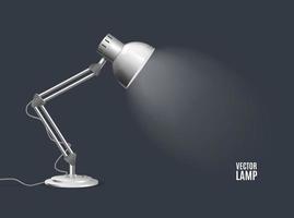 realistisch gedetailleerd 3d lamp vintage. vector