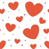 schattig patroon van harten voor Valentijnsdag dag vector