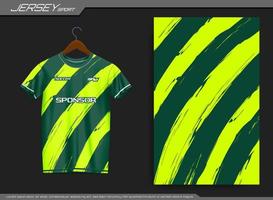 Jersey sport- t-shirt. voetbal Jersey mockup voor voetbal club. geschikt voor Jersey, achtergrond, poster, enz. vector