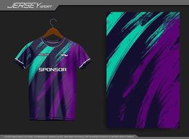 Jersey sport- t-shirt. voetbal Jersey mockup voor voetbal club. geschikt voor Jersey, achtergrond, poster, enz. vector