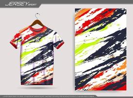 Jersey sport- t-shirt. voetbal Jersey mockup voor voetbal club. geschikt voor Jersey, achtergrond, poster, enz. vector