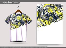 Jersey sport- t-shirt. voetbal Jersey mockup voor voetbal club. geschikt voor Jersey, achtergrond, poster, enz. vector