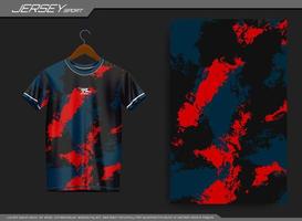 Jersey sport- t-shirt. voetbal Jersey mockup voor voetbal club. geschikt voor Jersey, achtergrond, poster, enz. vector