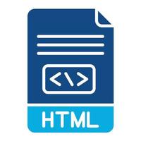 html glyph twee kleur icoon vector