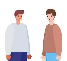 mannen avatar cartoon ontwerp vector