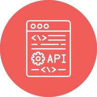 toepassing programmering koppel lijn cirkel achtergrond icoon vector