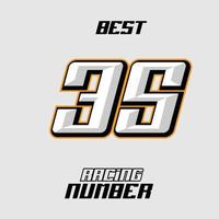 vector racing aantal sjabloon 35