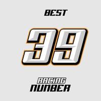 vector racing aantal sjabloon 39