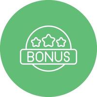 bonus lijn cirkel achtergrond icoon vector