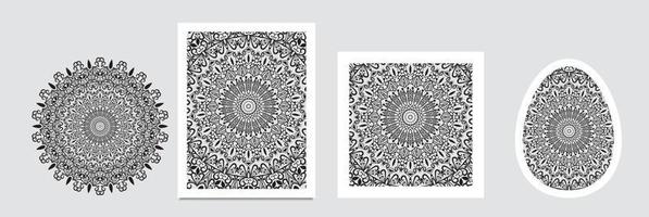 decoratief bloem mandala achtergrond met plaats voor tekst. kleurrijk abstract grafiek. Arabisch Islamitisch oosten- stijl. vector kleur illustratie