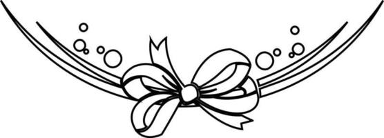 illustratie van een bloemen decoratief element. vector