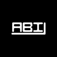 abi brief logo creatief ontwerp met vector grafisch, abi gemakkelijk en modern logo.