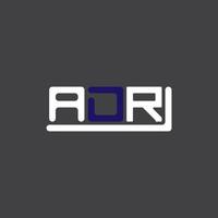 adr brief logo creatief ontwerp met vector grafisch, adr gemakkelijk en modern logo.