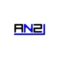 anz brief logo creatief ontwerp met vector grafisch, anz gemakkelijk en modern logo.